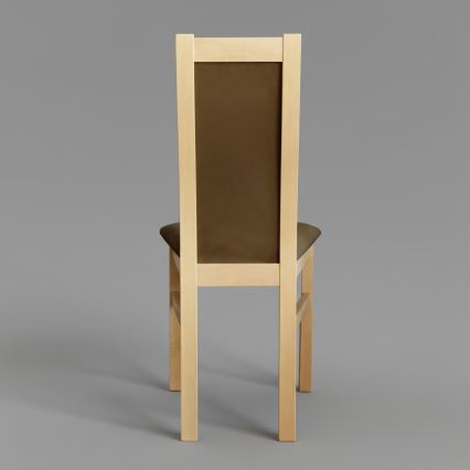 Ruokatuoli ZOE tammi/tummanruskea