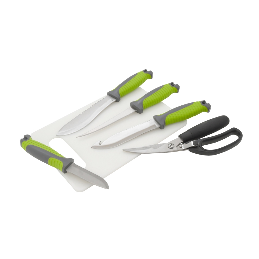 Ruostumattomasta teräksestä valmistetut grillausvälineet kotelolla 6 kpl