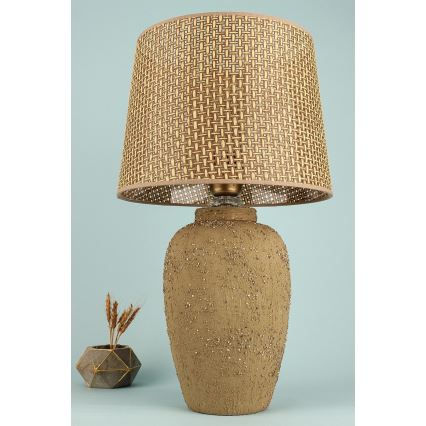 Ruskea pöytävalaisin RAMZES 1xE27/40W/230V