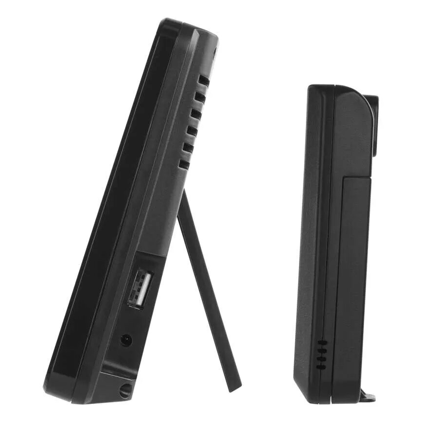 Sääasema LCD-näytöllä GoSmart 230V/3xAAA + 2×AAA Wi-Fi Tuya musta