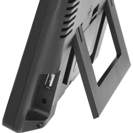 Sääasema LCD-näytöllä GoSmart 230V/3xAAA + 2×AAA Wi-Fi Tuya musta