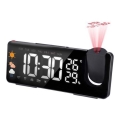 Sääasema LCD-näytöllä, herätyskellolla ja projektorilla 5V/2xAA + 3xAA