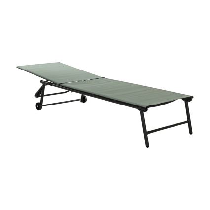 Säädettävä aurinkotuoli TERA 57x185 cm vihreä