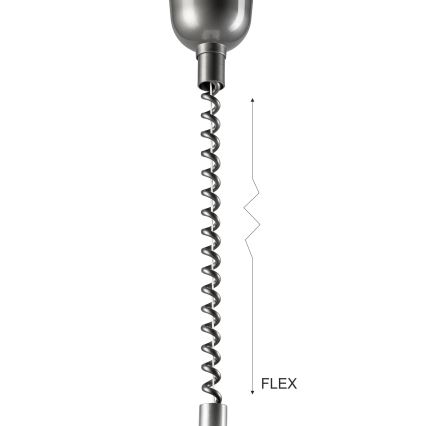 Riippuvalaisin CHIARA 1xE27/60W/230V hopea/beige/pyökki