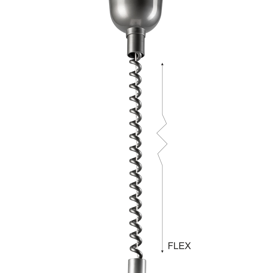 Riippuvalaisin CHIARA 1xE27/60W/230V hopea/beige/pyökki