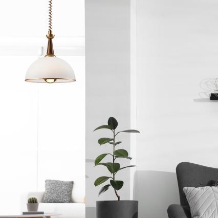 Riippuvalaisin CHIARA 1xE27/60W/230V ruskea/pyökki