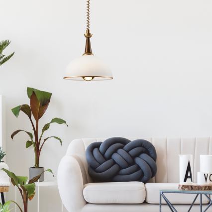 Riippuvalaisin CHIARA 1xE27/60W/230V ruskea/pyökki