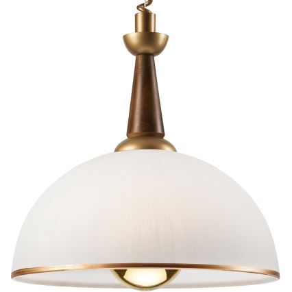 Riippuvalaisin CHIARA 1xE27/60W/230V ruskea/pyökki