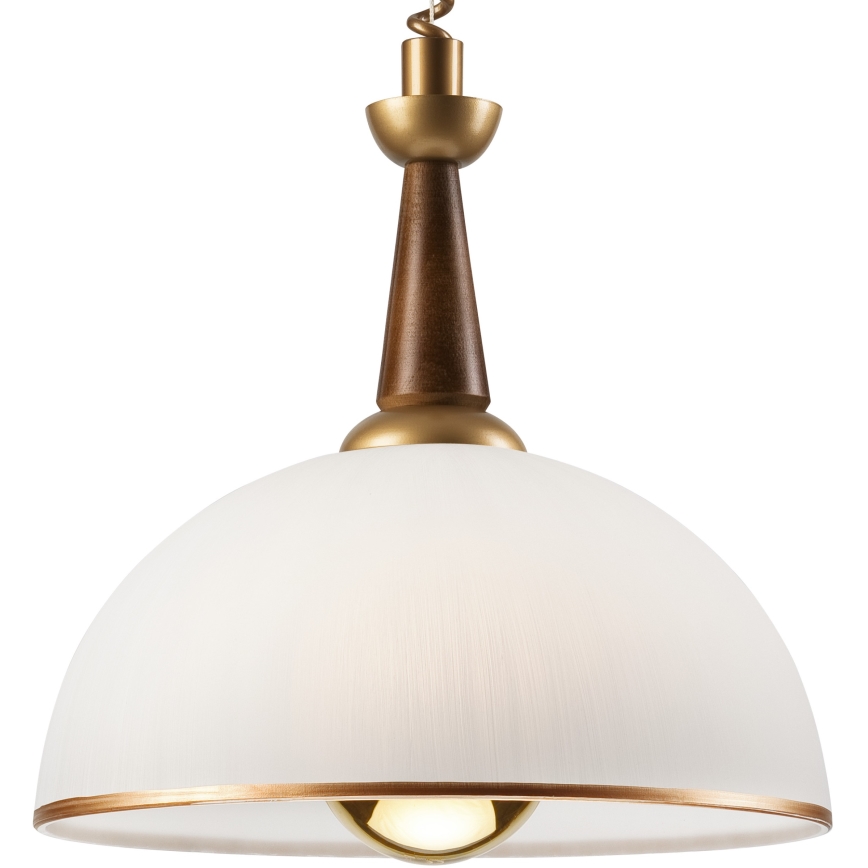 Riippuvalaisin CHIARA 1xE27/60W/230V ruskea/pyökki