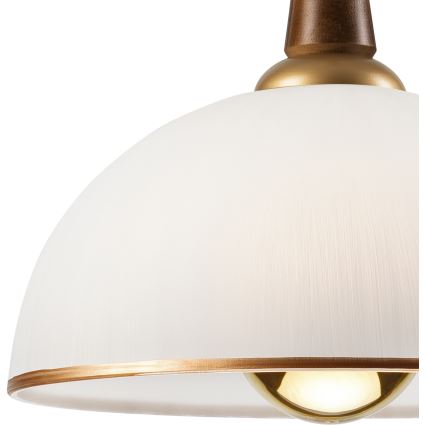 Riippuvalaisin CHIARA 1xE27/60W/230V ruskea/pyökki