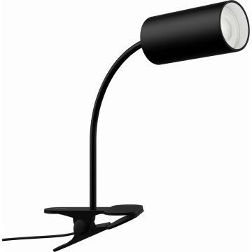 Säädettävä klipsivalaisin PUNTO 1xGU10/9W/230V musta