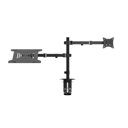 Säädettävä näyttö ja kannettavan tietokoneen pidike LEVANO musta