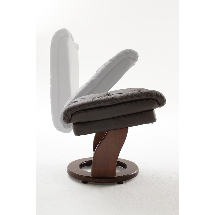 Säädettävä nojatuoli HABI, ruskea/pähkinä