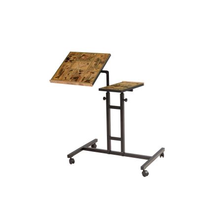 Säädettävä pöytä GLEN 87x67 cm ruskea/musta