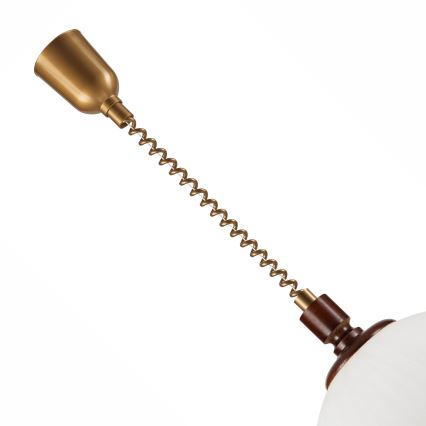 Säilytettävä kattovalaisin RAMONA 1xE27/60W/230V beige/tummanruskea/mänty