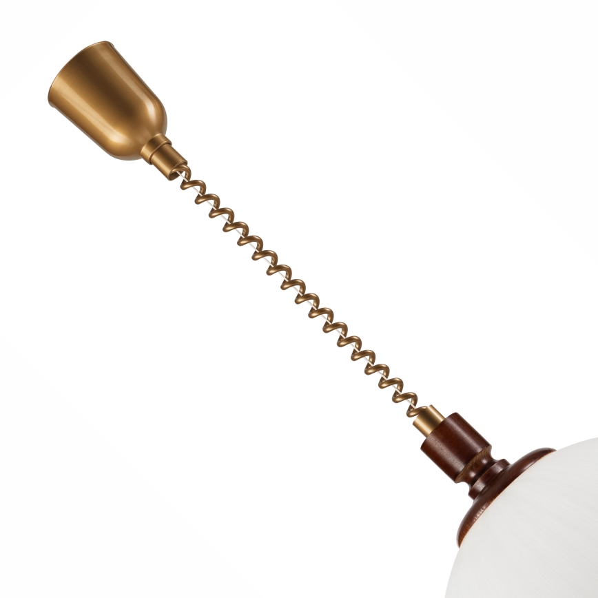 Säilytettävä kattovalaisin RAMONA 1xE27/60W/230V beige/tummanruskea/mänty