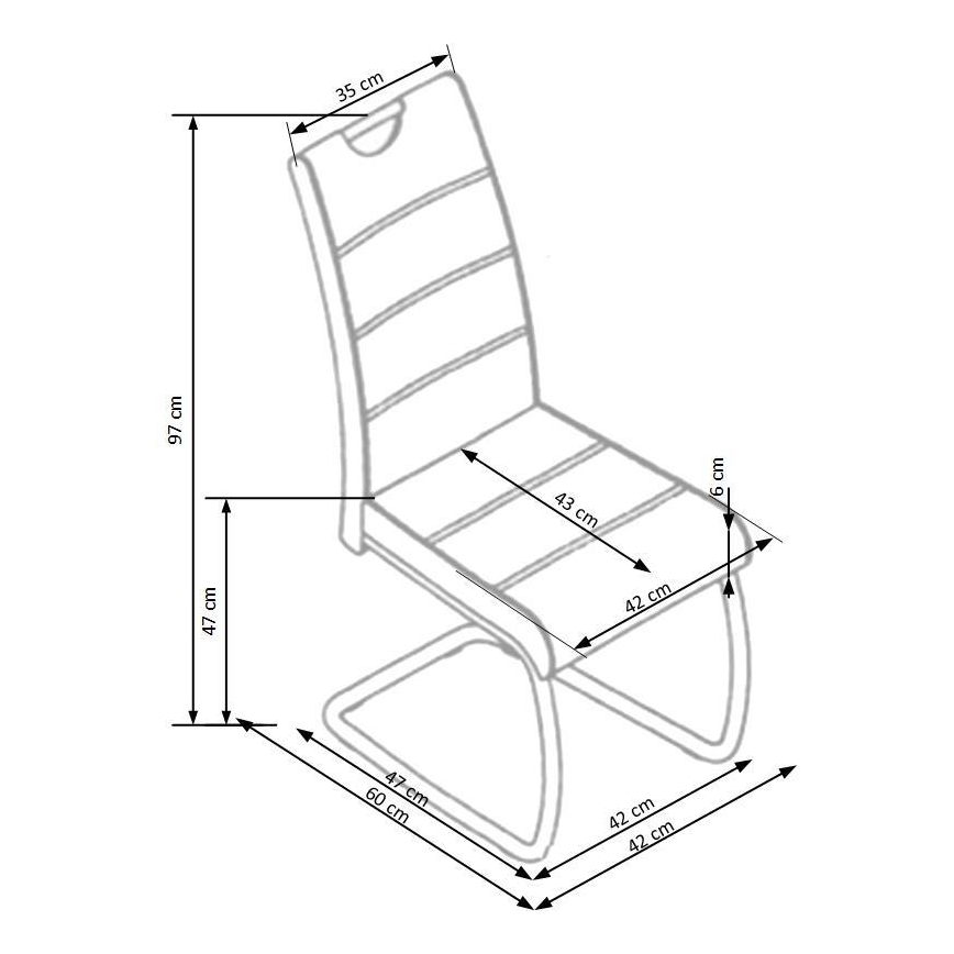 SAFFON-ruokatuoli, 1 kpl, musta