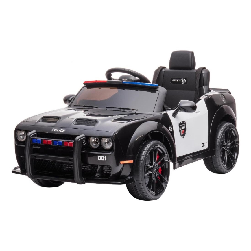 Sähköauto Dodge Challenger Poliisi 50W/4500 mAh musta/valkoinen