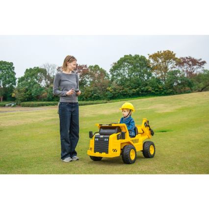 Sähköinen leikkiauto Kuormaaja CAT 60W/4500 mAh keltainen/musta