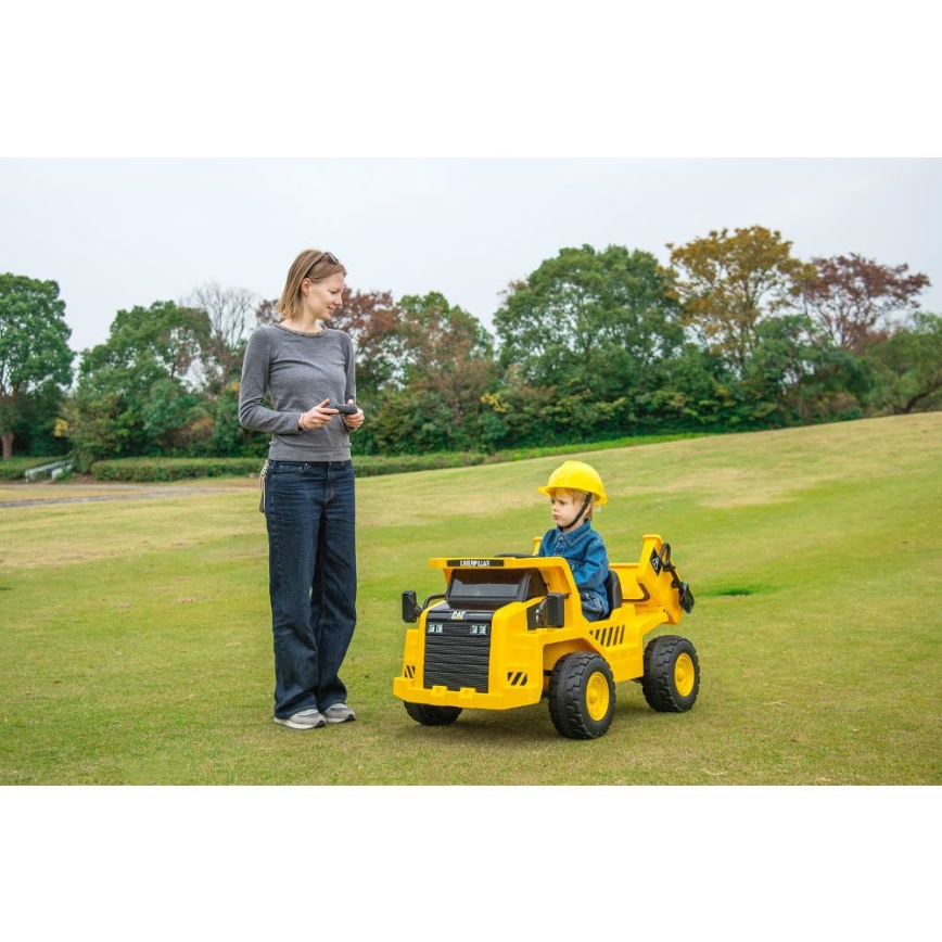 Sähköinen leikkiauto Kuormaaja CAT 60W/4500 mAh keltainen/musta