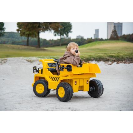 Sähköinen leikkiauto Kuormaaja CAT 60W/4500 mAh keltainen/musta