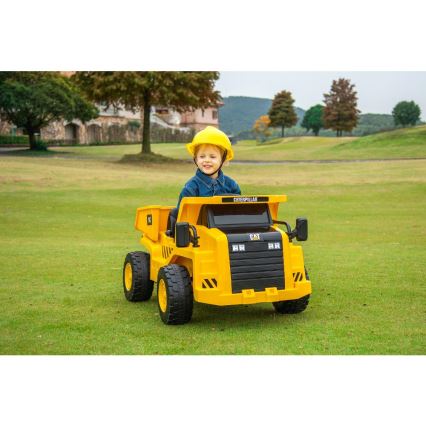 Sähköinen leikkiauto Kuormaaja CAT 60W/4500 mAh keltainen/musta