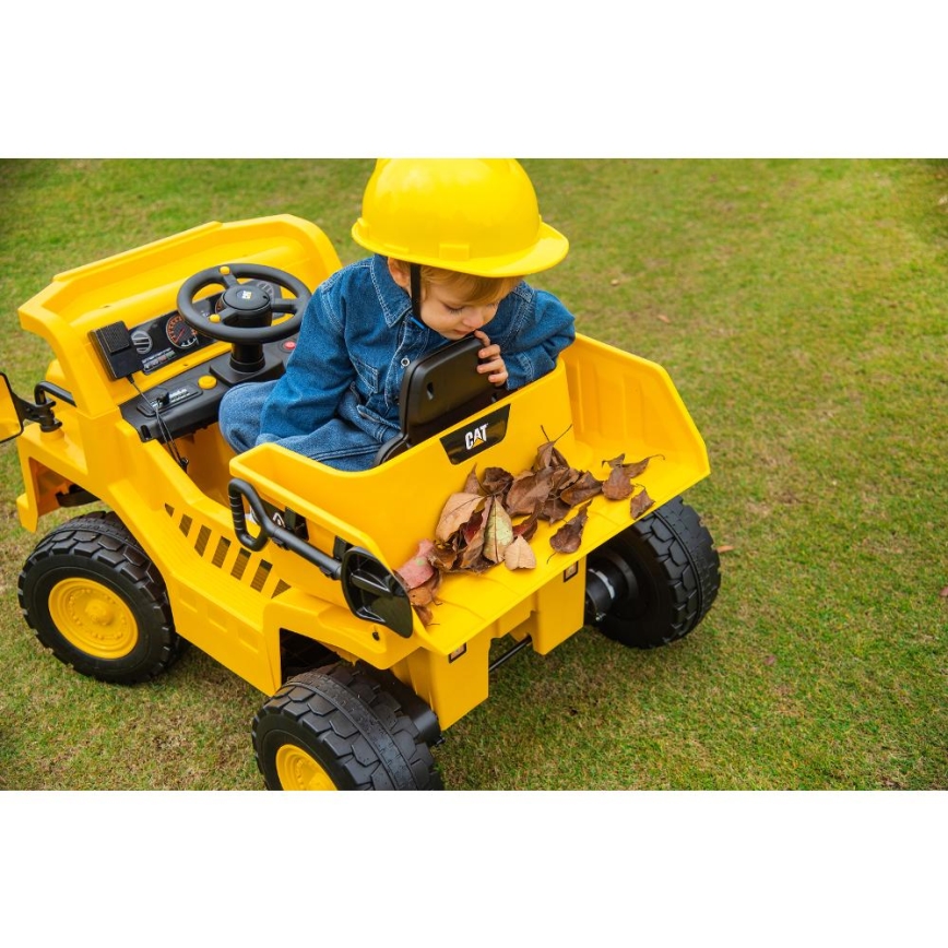 Sähköinen leikkiauto Kuormaaja CAT 60W/4500 mAh keltainen/musta