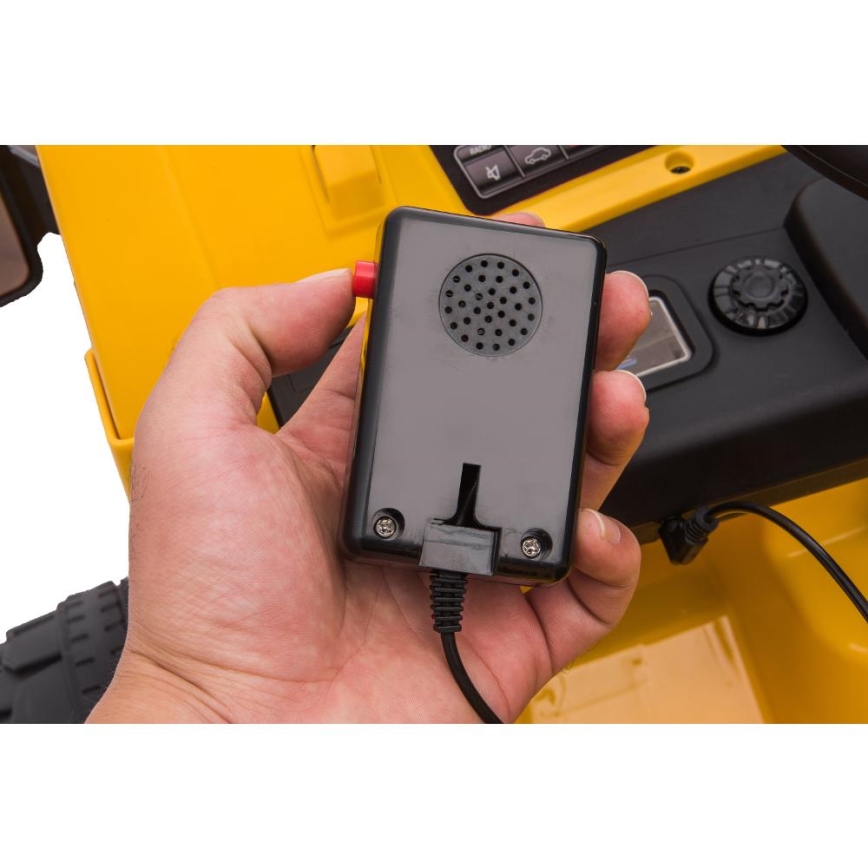 Sähköinen leikkiauto Kuormaaja CAT 60W/4500 mAh keltainen/musta