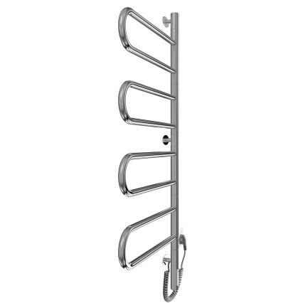 Sähköinen kääntyvä pyyhekuivain TRISTAR 105W/230V 102,5x44,5cm IP44 ruostumaton teräs/kiiltävä kromi