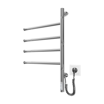 Sähköinen kääntyvä pyyhekuivain VEER 50W/230V 60x44,5 cm ruostumaton teräs/kiillotettu kromi