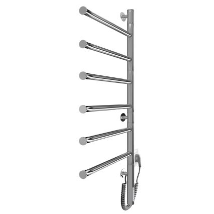 Sähköinen kääntyvä pyyhekuivain VEER 80W/230V 80x44,5 cm ruostumaton teräs/kiiltävä kromi