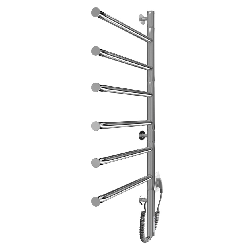 Sähköinen kääntyvä pyyhekuivain VEER 80W/230V 80x44,5 cm ruostumaton teräs/kiiltävä kromi