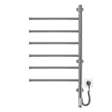 Sähköinen kääntyvä pyyhekuivain VEER 80W/230V 82,5x44,5 cm ruostumaton teräs/kiiltävä kromi