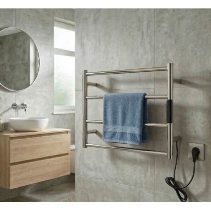 Sähköinen pyyhekuivain 56 x 37 cm, 63 W, ruostumaton teräs