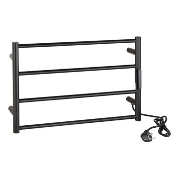 Sähköinen pyyhekuivain 56x37 63W ruostumaton teräs/musta