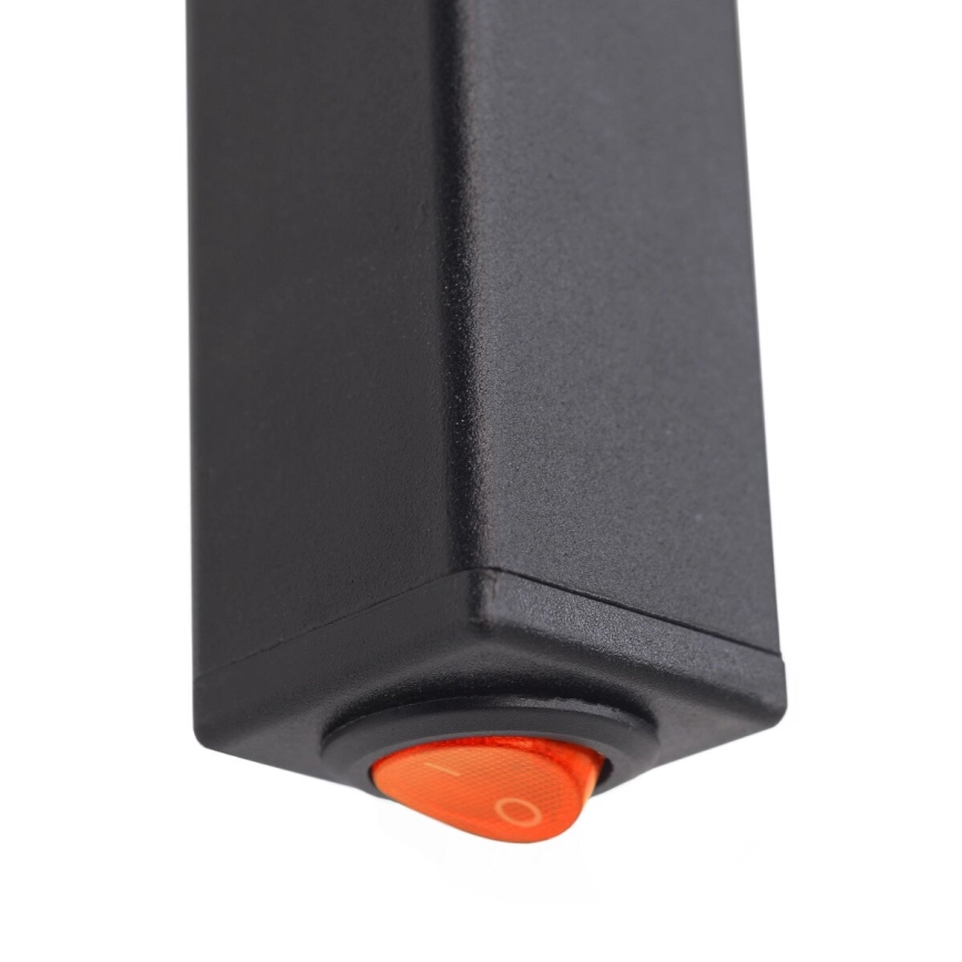 Sähköinen pyyhekuivain SILOUETTE 187W/230V 101,1 cm IP44 musta oikea kulmikas