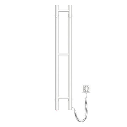 Sähköinen pyyhekuivain SILOUETTE 187W/230V 101,1 cm IP44 valkoinen oikea pyöreä