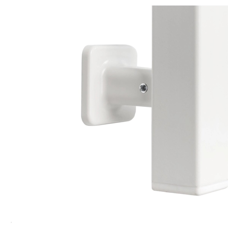 Sähköinen pyyhekuivain termostaatilla SILOUETTE 187W/230V 120,6 cm IP44 valkoinen oikea kulmikas