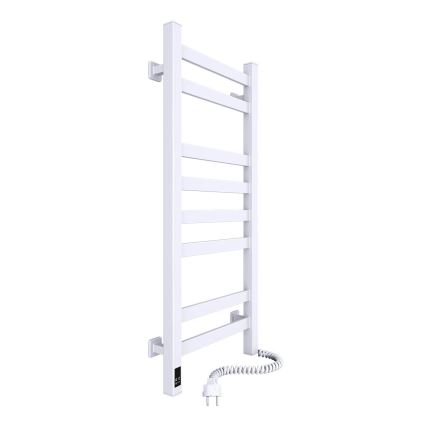 Sähköinen pyyhekuivain termostaatilla AVANGARD 105W 80x36 cm valkoinen oikea