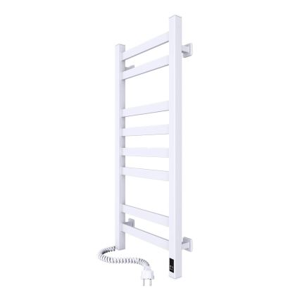 Sähköinen pyyhekuivain termostaatilla AVANGARD 105W 80x36 cm, valkoinen, vasen malli
