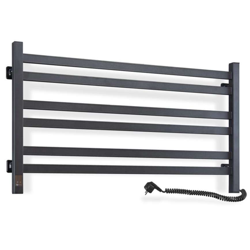 Sähköinen pyyhekuivain termostaatilla AVANGARD 181W 50x90 cm, musta, oikea