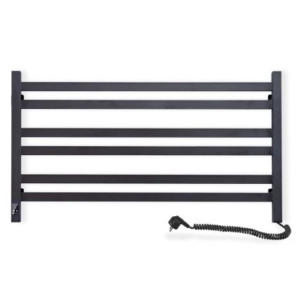 Sähköinen pyyhekuivain termostaatilla AVANGARD 181W 50x90 cm, musta, oikeapuoleinen