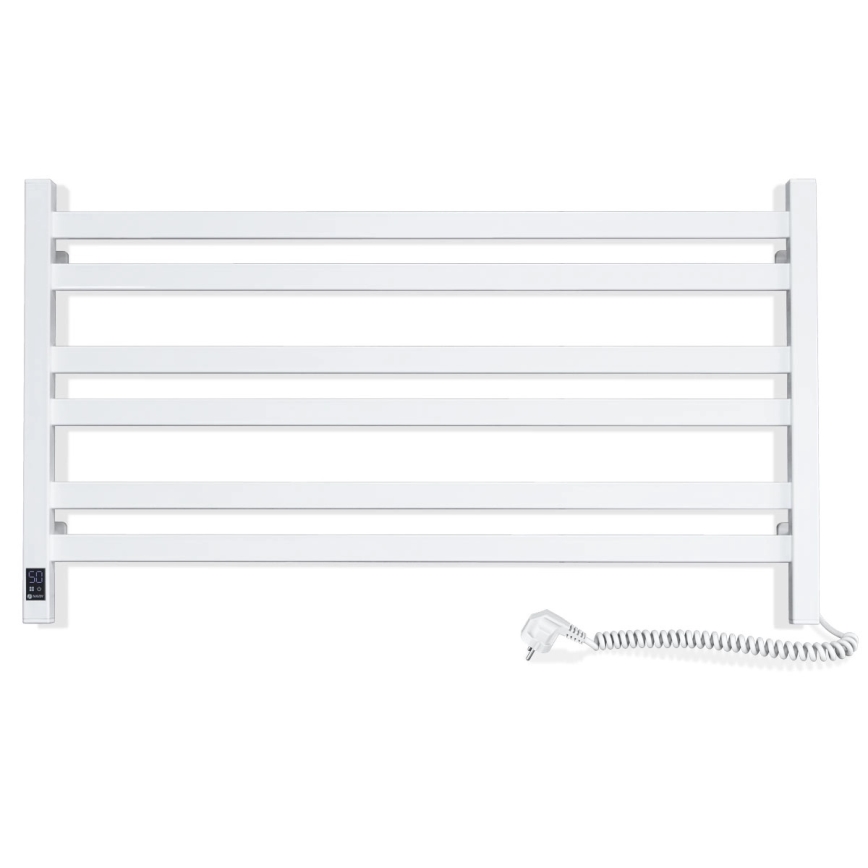 Sähköinen pyyhekuivain termostaatilla AVANGARD 181W 50x90 cm valkoinen, oikeanpuoleinen