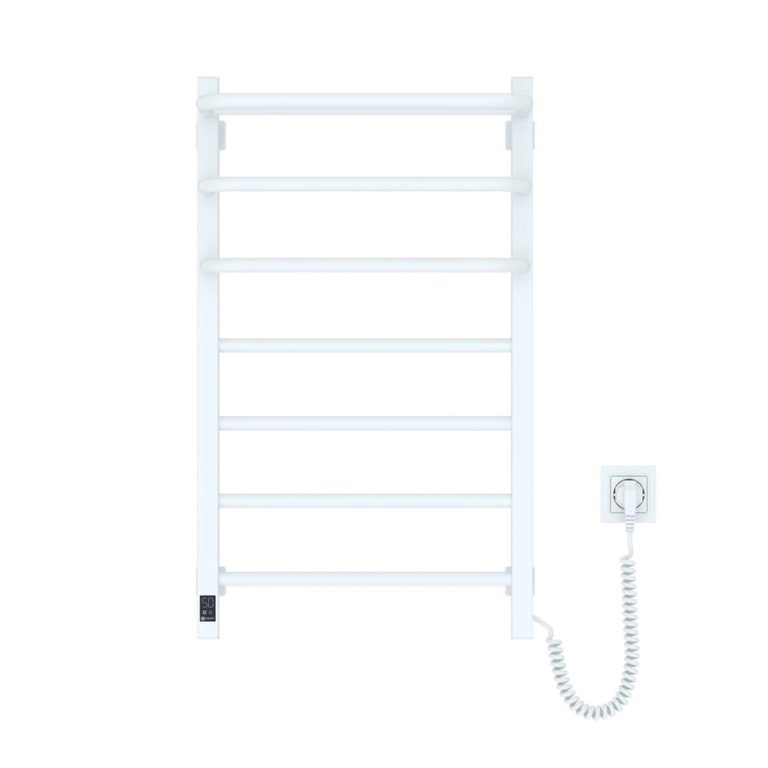 Sähköinen pyyhekuivain termostaatilla FORTIS 155 W 80 x 48 cm valkoinen oikeanpuoleinen