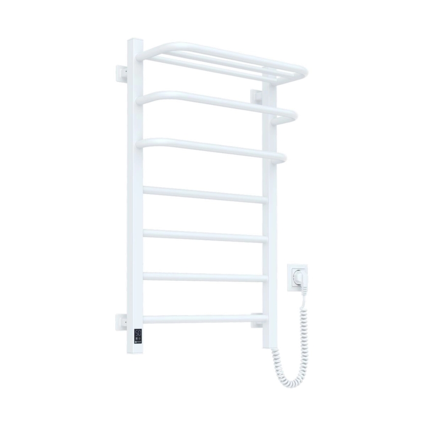 Sähköinen pyyhekuivain termostaatilla FORTIS 155 W 80 x 48 cm valkoinen oikeanpuoleinen