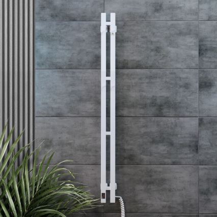Sähköinen pyyhekuivain termostaatilla SILOUETTE 106W 150x9cm valkoinen oikea