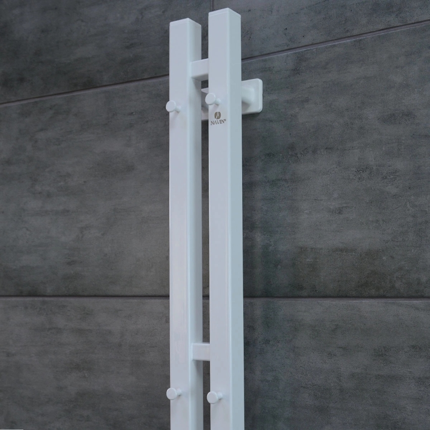 Sähköinen pyyhekuivain termostaatilla SILOUETTE 106W 150x9cm valkoinen oikea