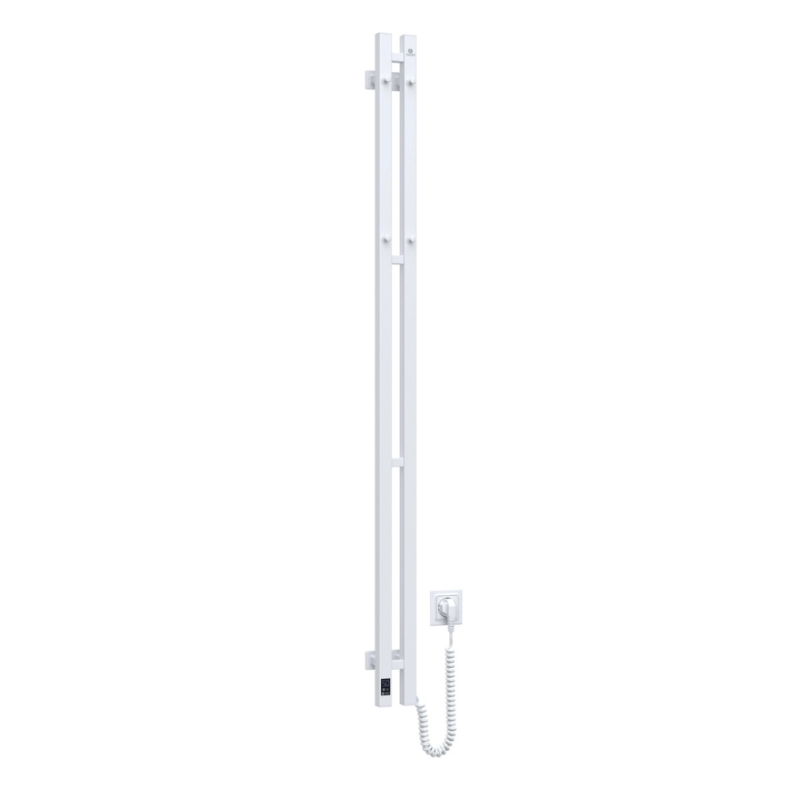 Sähköinen pyyhekuivain termostaatilla SILOUETTE 106W 150x9cm valkoinen oikea