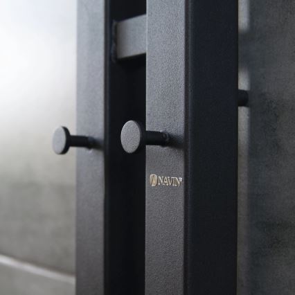 Sähköinen pyyhekuivain termostaatilla SILOUETTE 200W/230V 150,6cm IP44 musta oikea