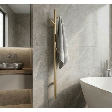 Sähköinen tankopyyhekuivain 118 cm 30W kullanvärinen